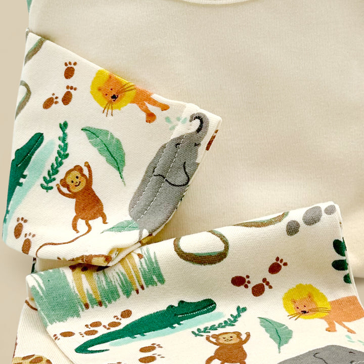 Georgie Giraffe Soft Toy with Jungle Pyjamas and Birthday Balloon