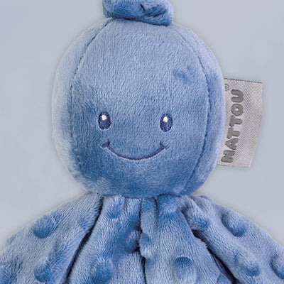 Nattou Vibrating Octopus Pram Toy, Blue, close up