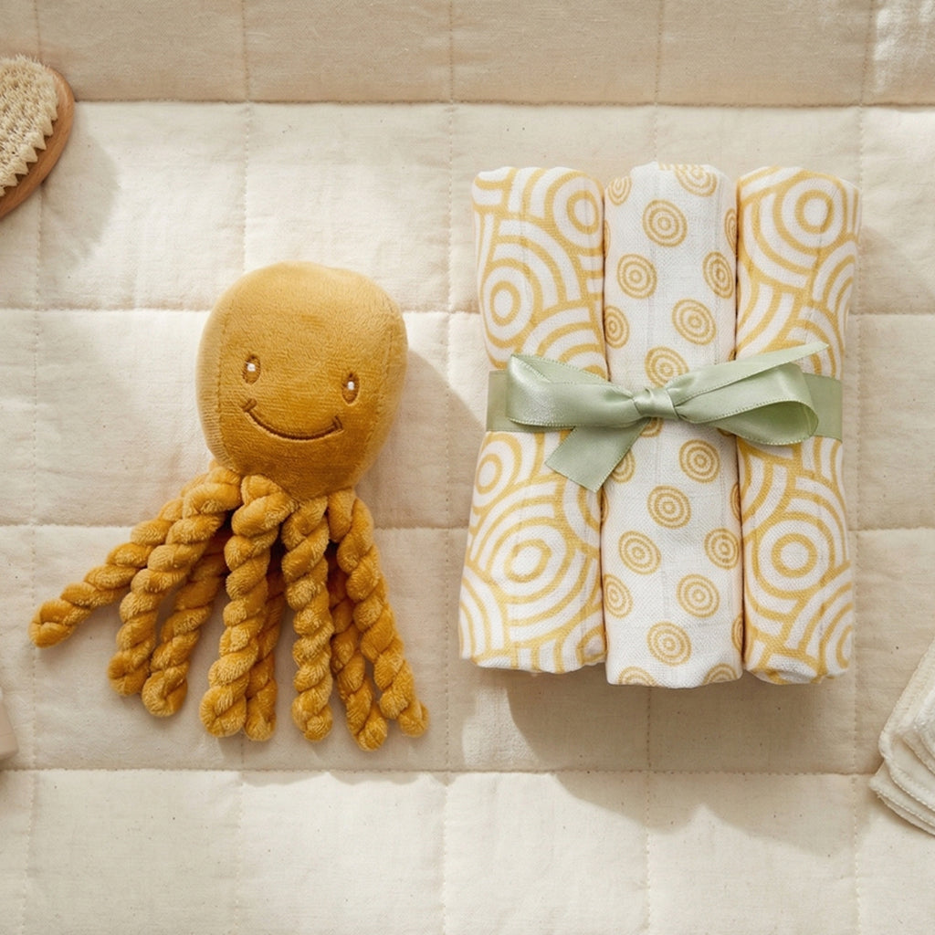 Ollie Octopus New Baby Gift Set, Neutral