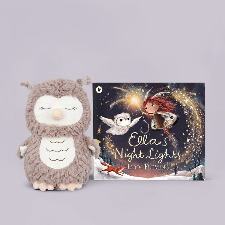 Steiff Ollie Owl Soft Toy with Ella's Night Lights Storybook 