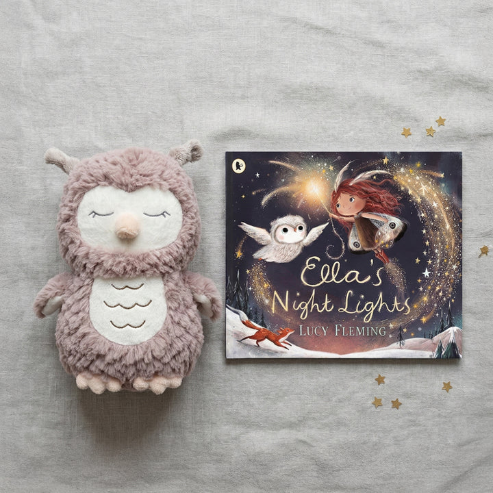 Steiff Ollie Owl Soft Toy with Ella's Night Lights Storybook 