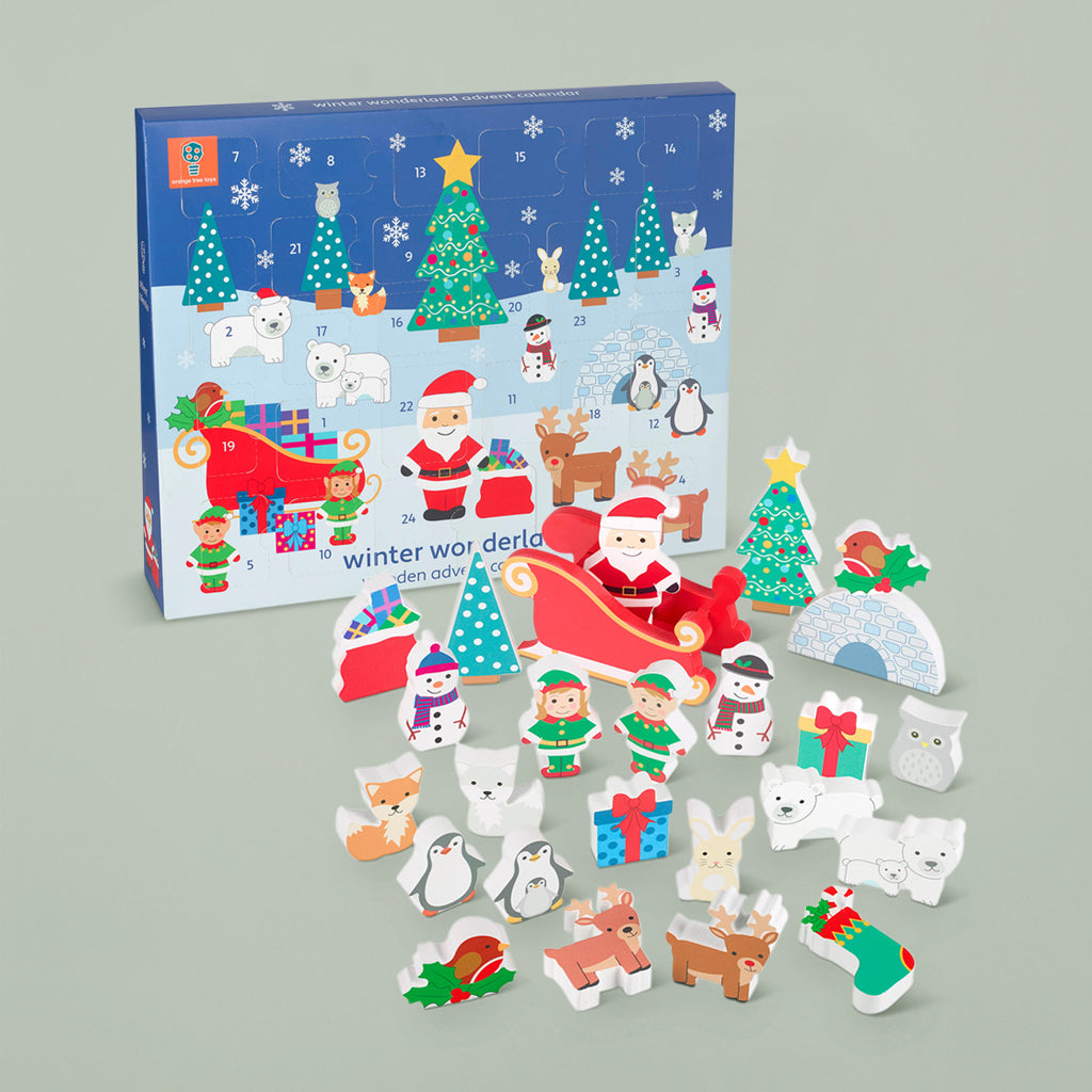 Winter Wonderland Wooden Advent Calendar 