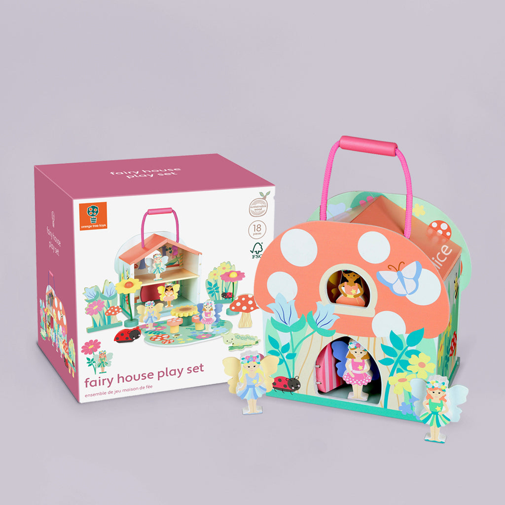 Personalised Wooden Fairy Play Set