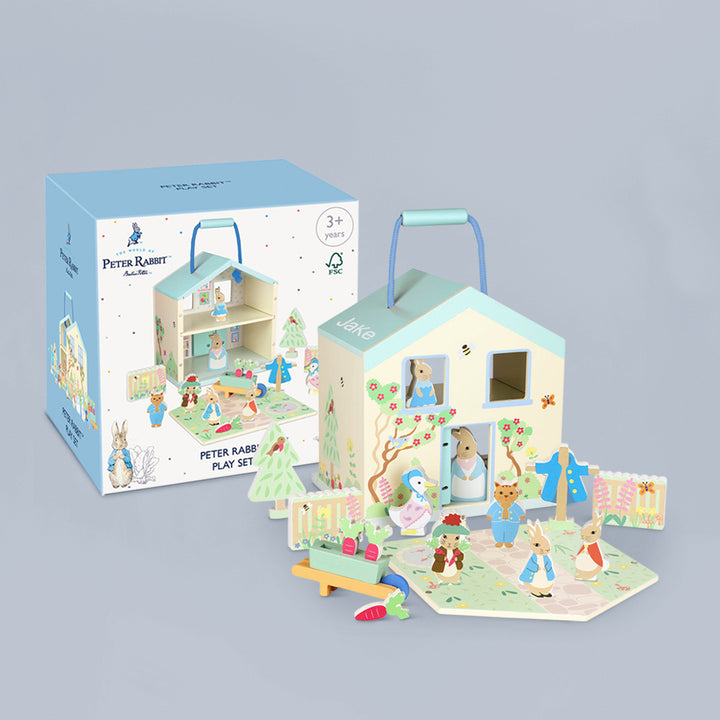 Personalised Peter Rabbit Wooden Play Set