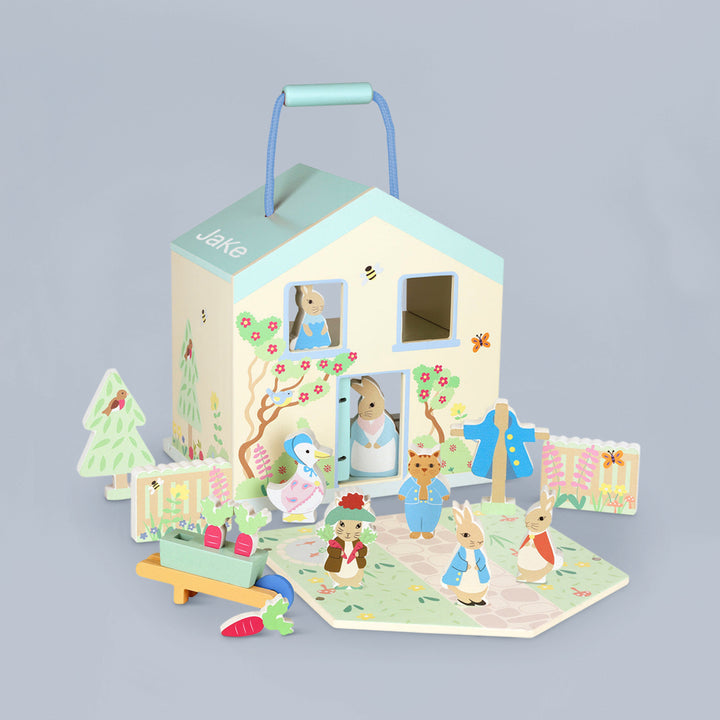 Orange Tree Toys Personalised Wooden Peter Rabbit Play Set 