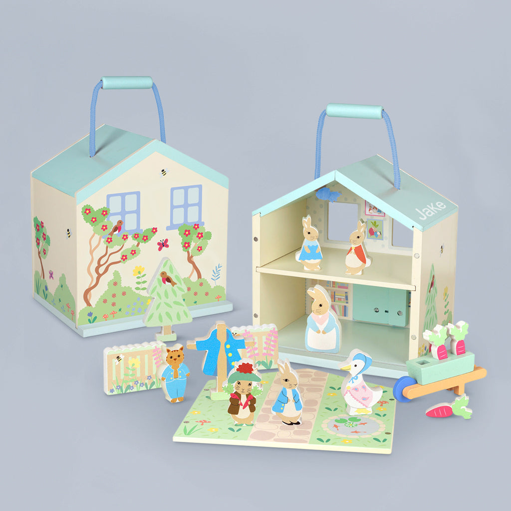 Personalised Peter Rabbit Wooden Play Set