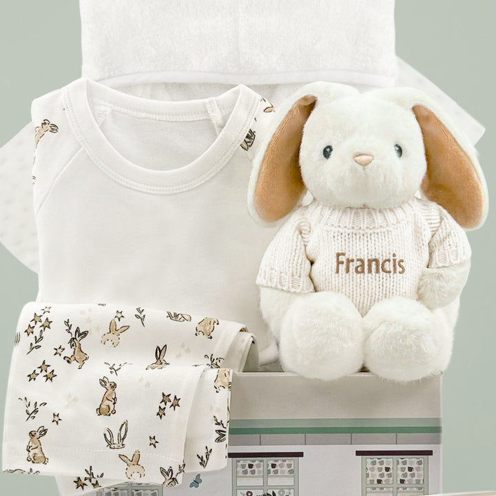 Personalised Little Bunny Bath and Bedtime Hamper