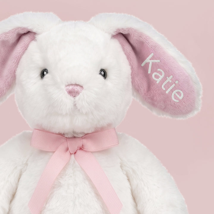 Personalised Little Pink Bunny Soft Toy New Baby Gift 