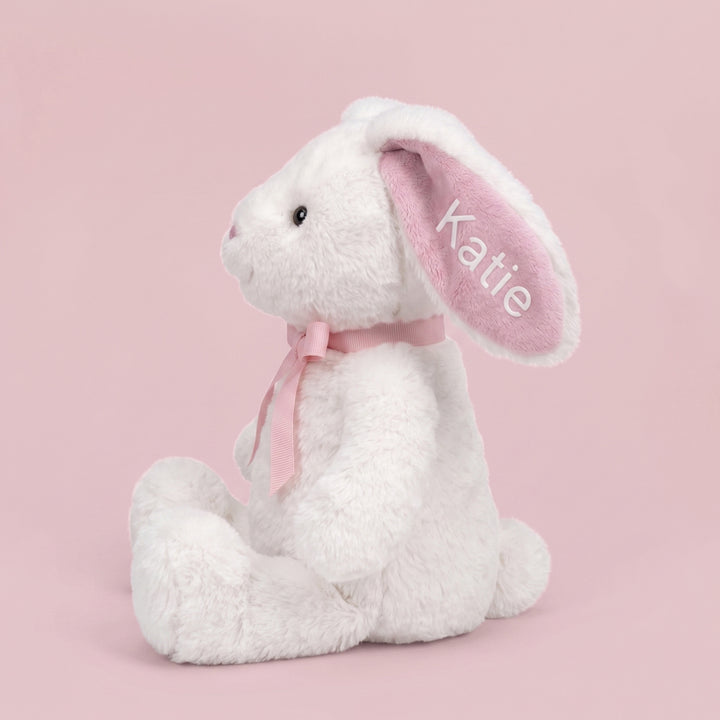 Personalised Little Pink Bunny Soft Toy New Baby Gift 