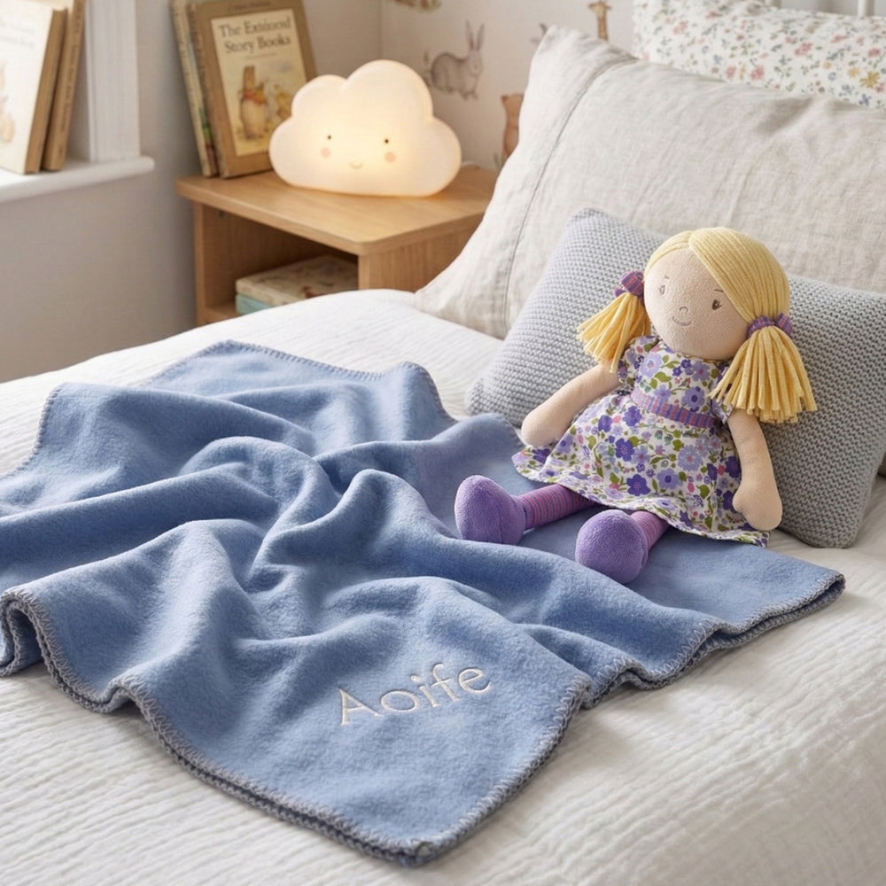 Peggy Rag Doll with Personalised Fleece Blanket Gift Set