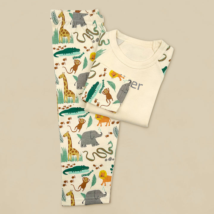 Jungle Balloon And Personalised Pyjamas Birthday Gift Set
