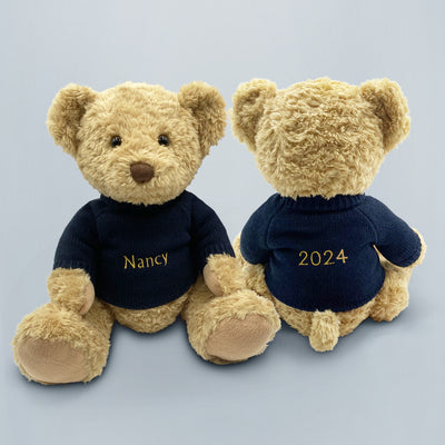 Personalised Babys First Christmas Year Bernard Teddy Bear