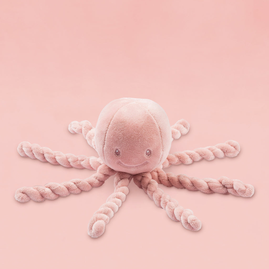 Nattou Piu Piu Octopus New Baby Soft Toy, Pink