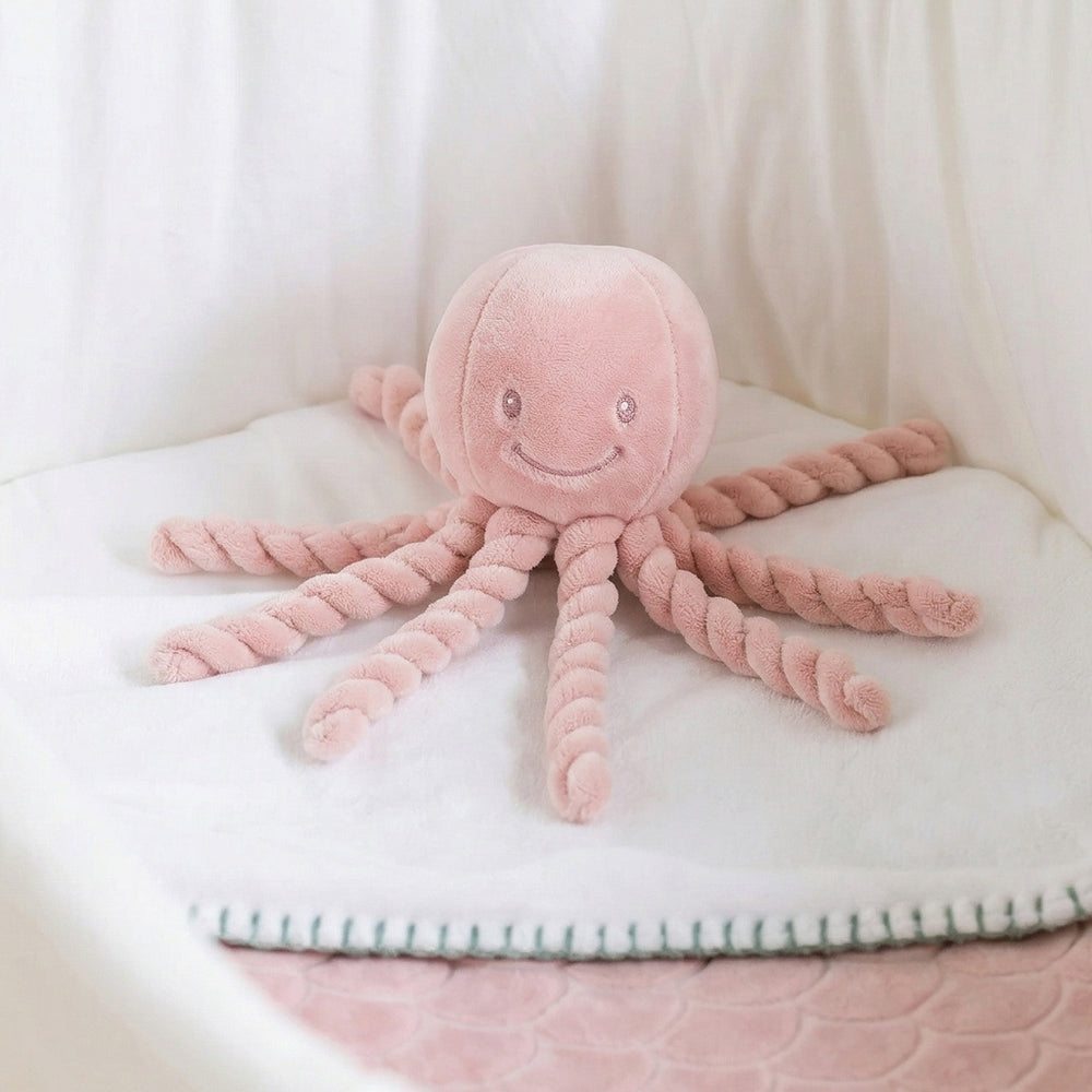 Nattou Piu Piu Octopus New Baby Soft Toy, Pink