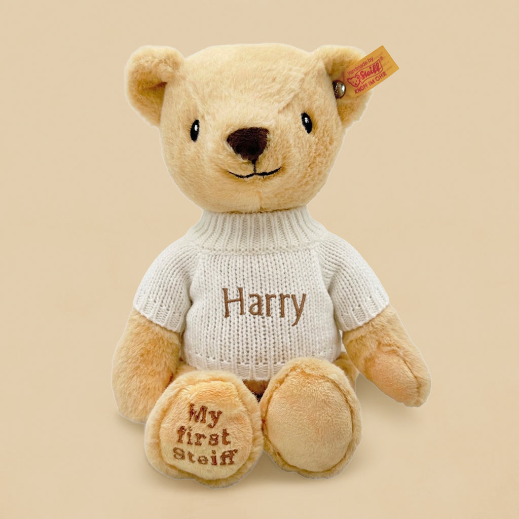 Personalised My First Steiff Teddy Bear, Beige