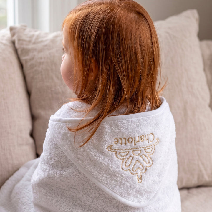 Large Personalised Royal Hooded Towel