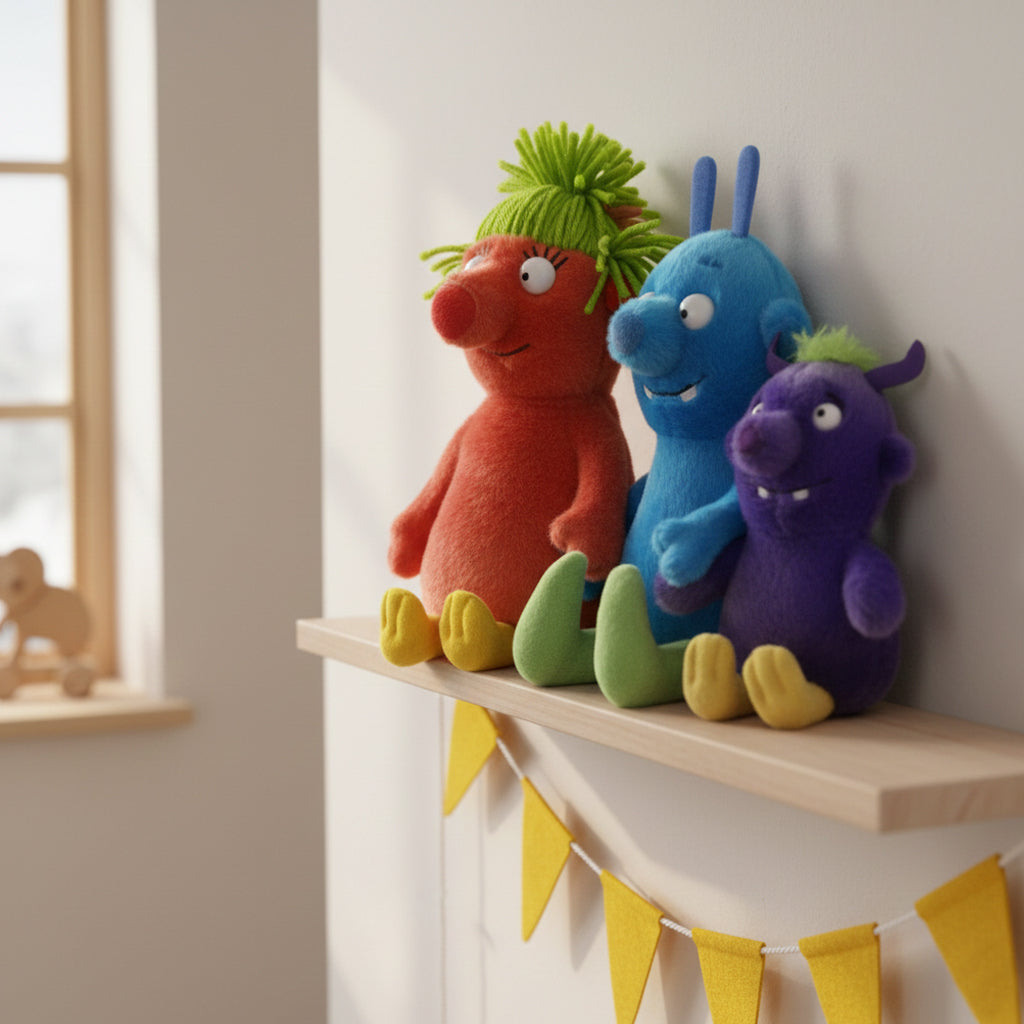 Bill, Janet and Baby Smed-Smoo Soft Toy Set from The Smeds and The Smoos