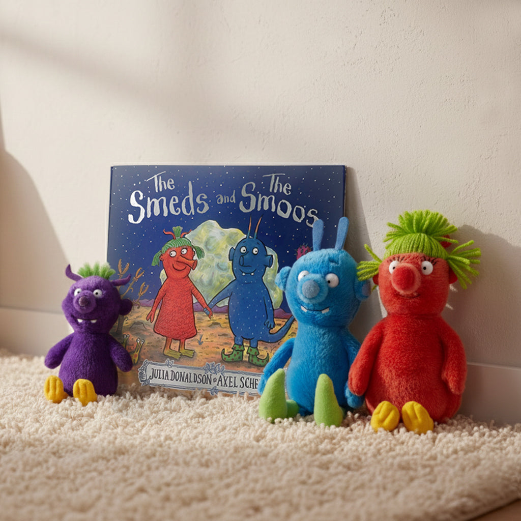 The Smeds and The Smoos Soft Toy Trio with Storybook