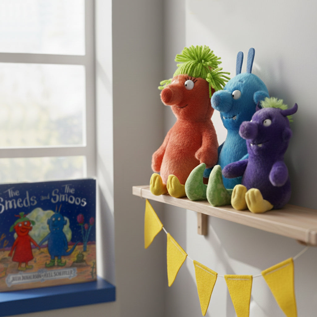 The Smeds and The Smoos Soft Toy Trio with Storybook