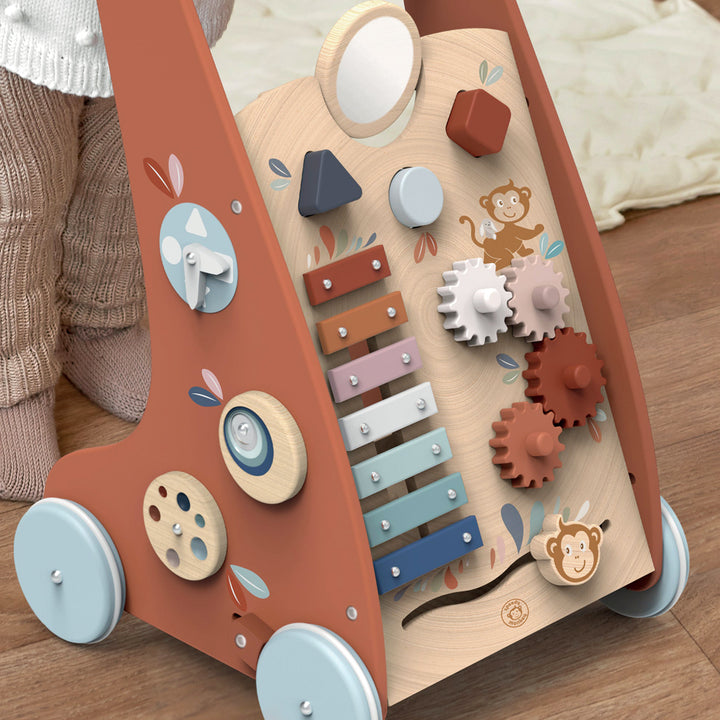 Wooden Multi-Activity Baby Walker by Speedy Monkey