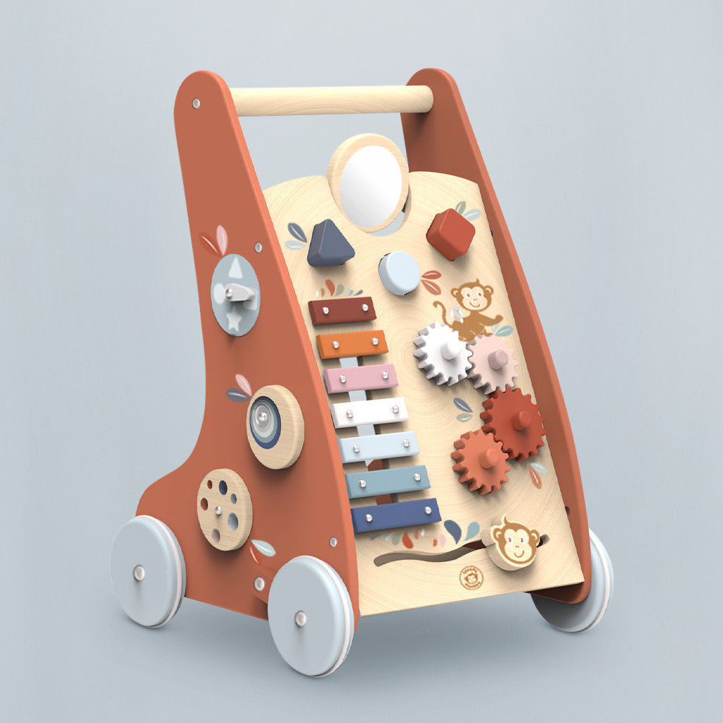 Multi-Activity Wooden Baby Walker 