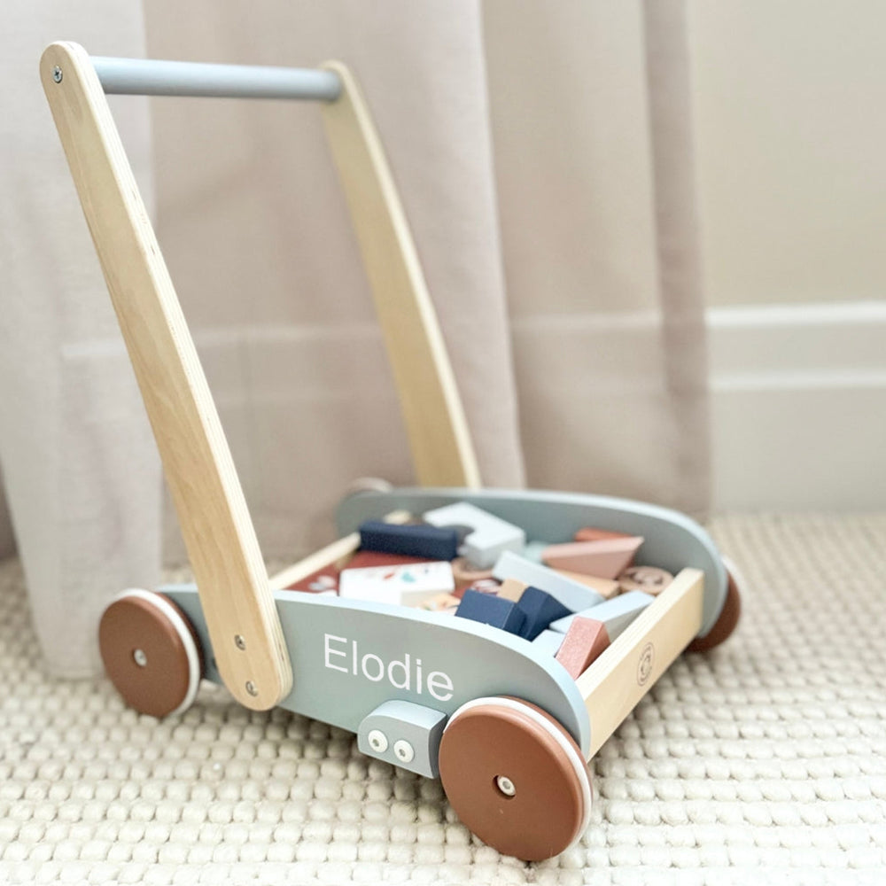 Speedy Monkey Personalised Block Baby Walker