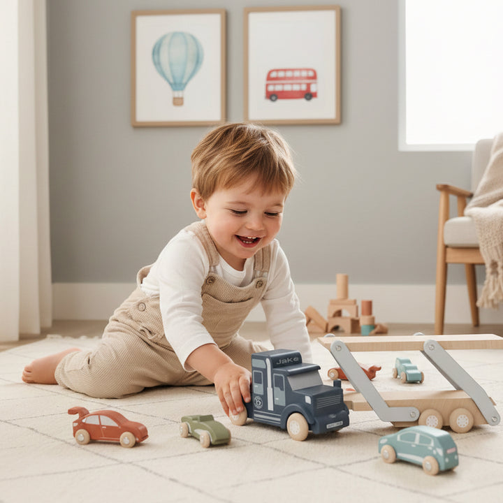 Pretend play car transporter