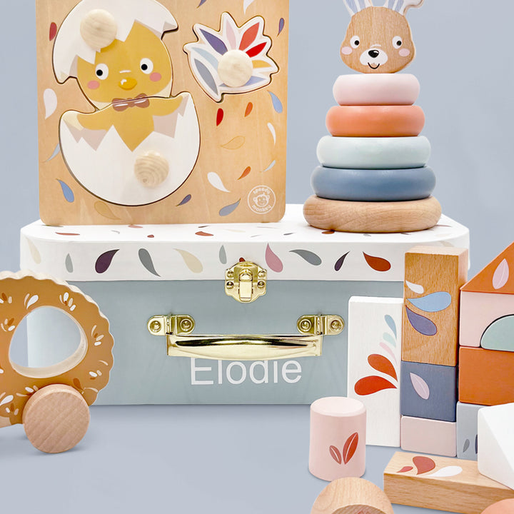 Speedy Monkey Personalised My First Toy Box Contents, Close Up