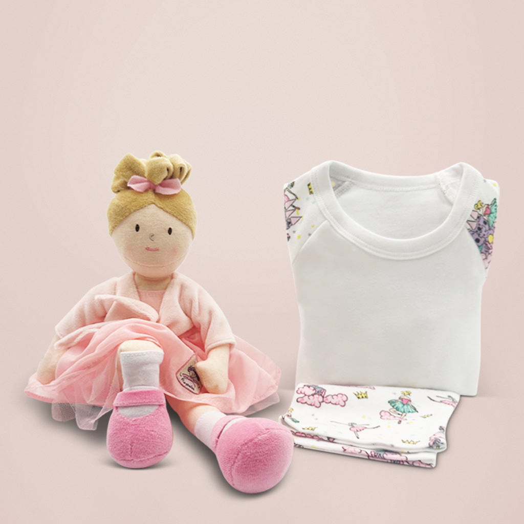 Sophie Rag Doll with Ballerina Pyjamas and Balloon