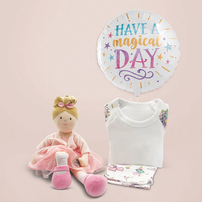 Sophie Rag Doll with Ballerina Pyjamas and Balloon