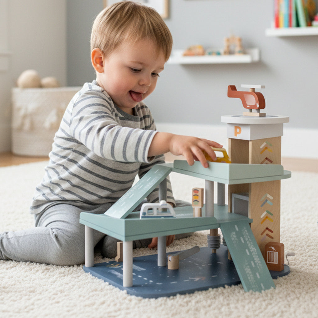 Speedy Monkey Garage Playset