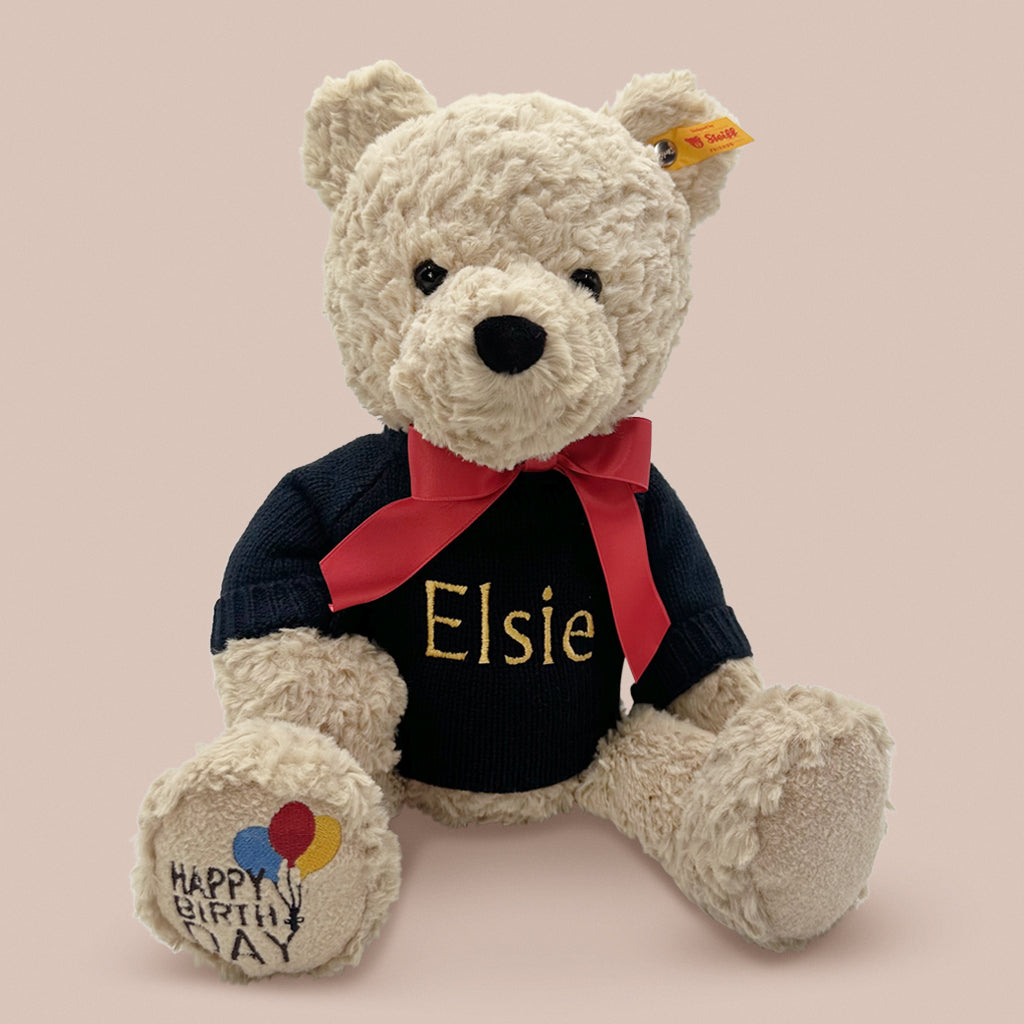 Personalised Steiff Jimmy Happy Birthday Bear