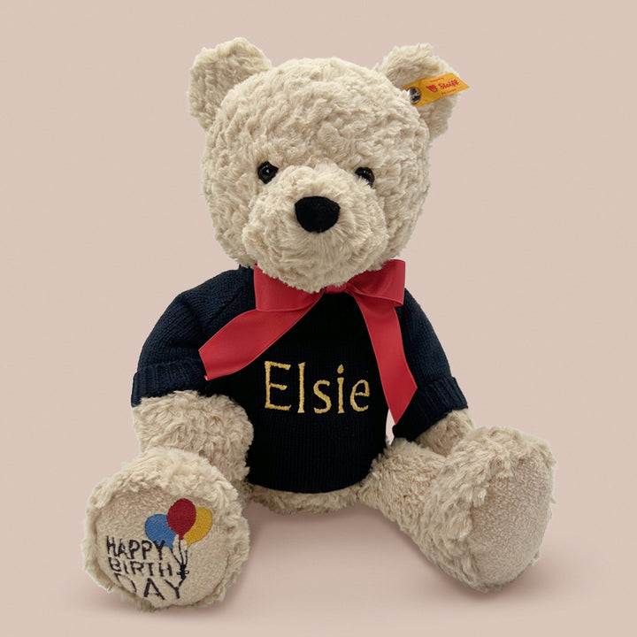 Personalised Steiff Jimmy Happy Birthday Bear