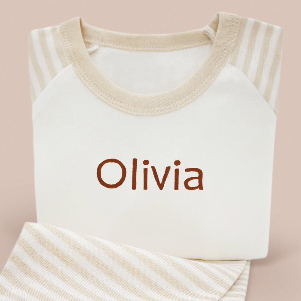 Personalised Baby Pyjamas, 6-12 Months