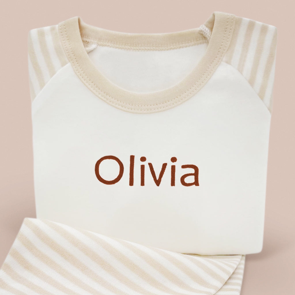 Personalised Baby Pyjamas, 6-12 Months