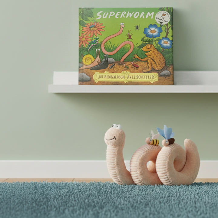 Superworm Soft Toy and Storybook Toddler Gift Set