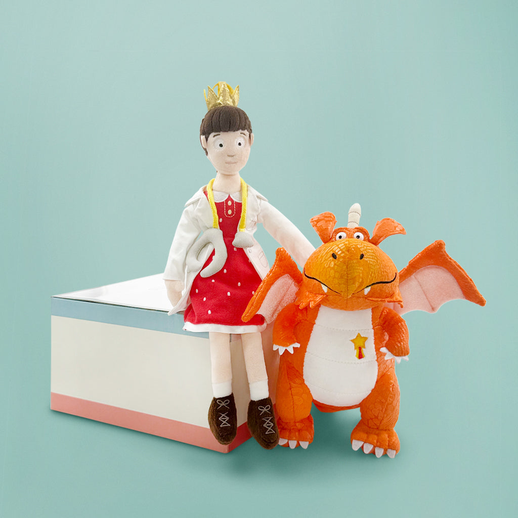 Zog the Dragon and Princess Pearl Soft Toy Set