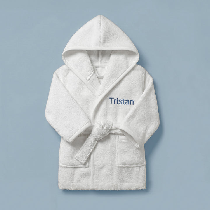 Personalised Bathrobe, Blue 1-2 Years