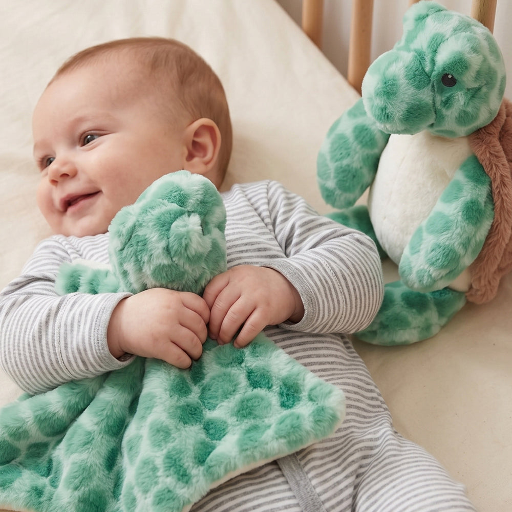Timothy Turtle Soft Toy and Comforter Gift Set