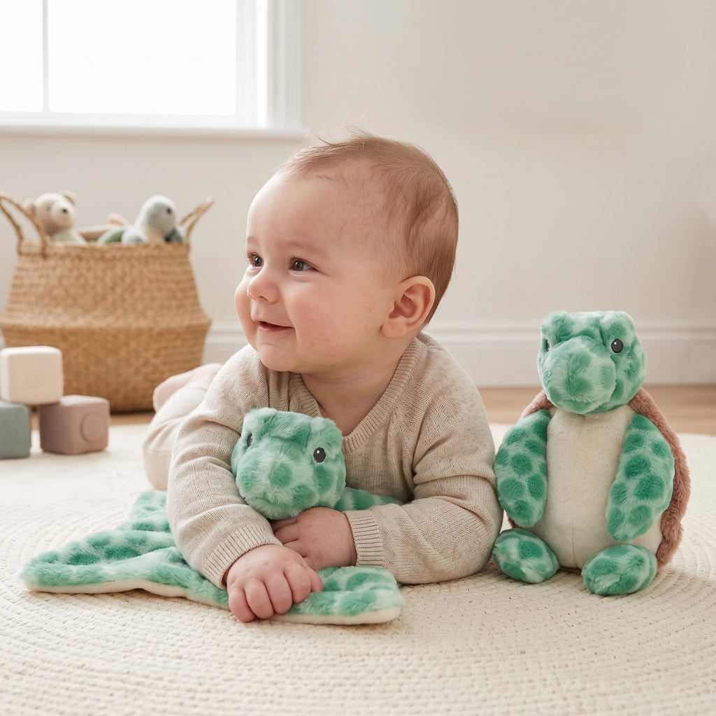 Timothy Turtle Soft Toy and Comforter Gift Set