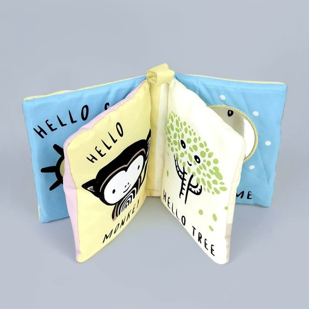 Personalised Morris Monkey Soft Toy Gift Set With Hello Baby Balloon, Blue