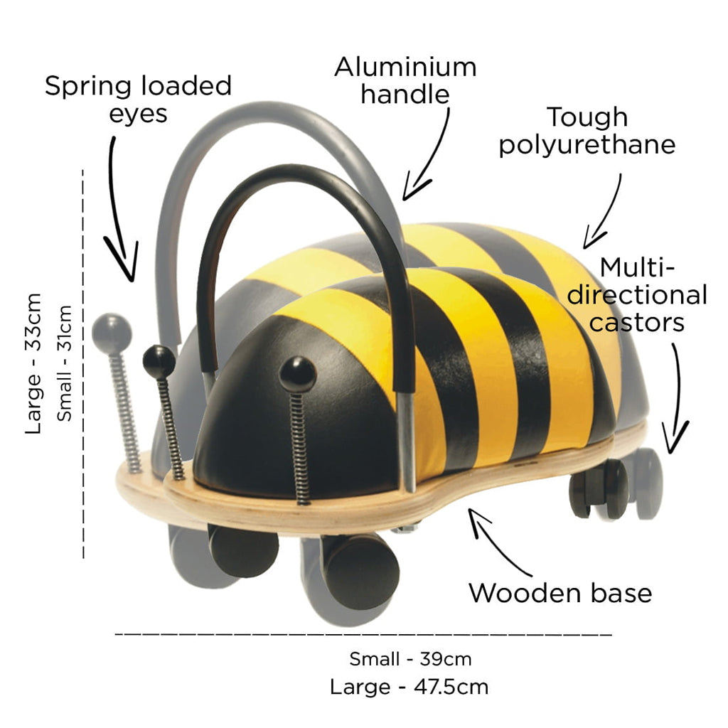 Wheelybug information and size guide