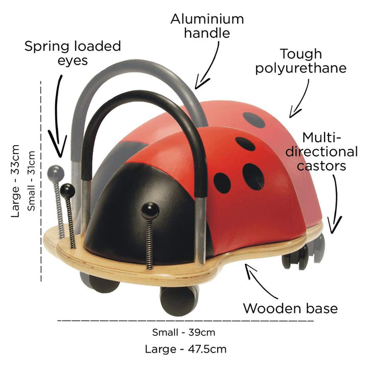 Wheelybug Ladybird useful information and size guide