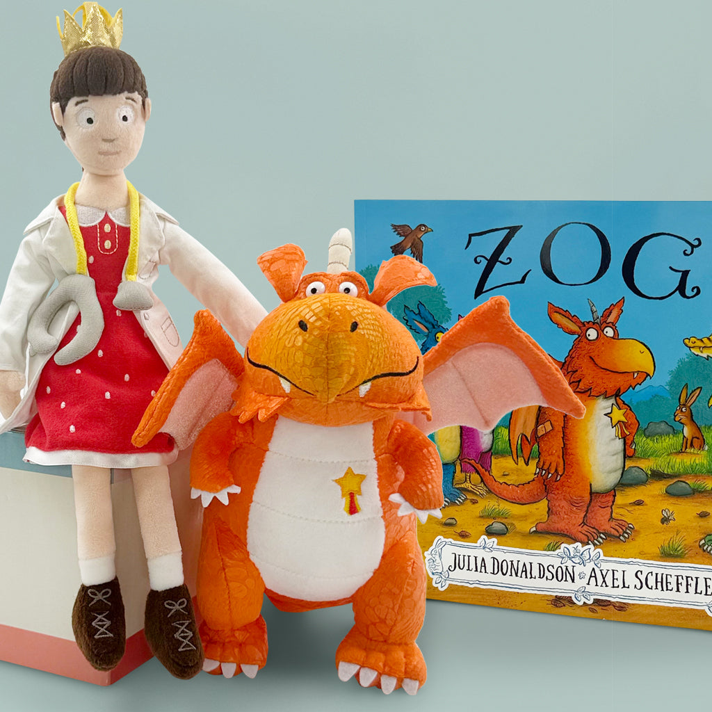 Zog The Dragon and Princess Pearl Soft Toy with Zog Storybook
