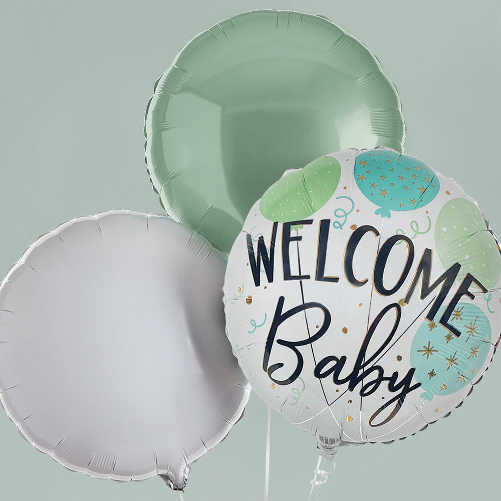 Welcome Baby Balloon Trio