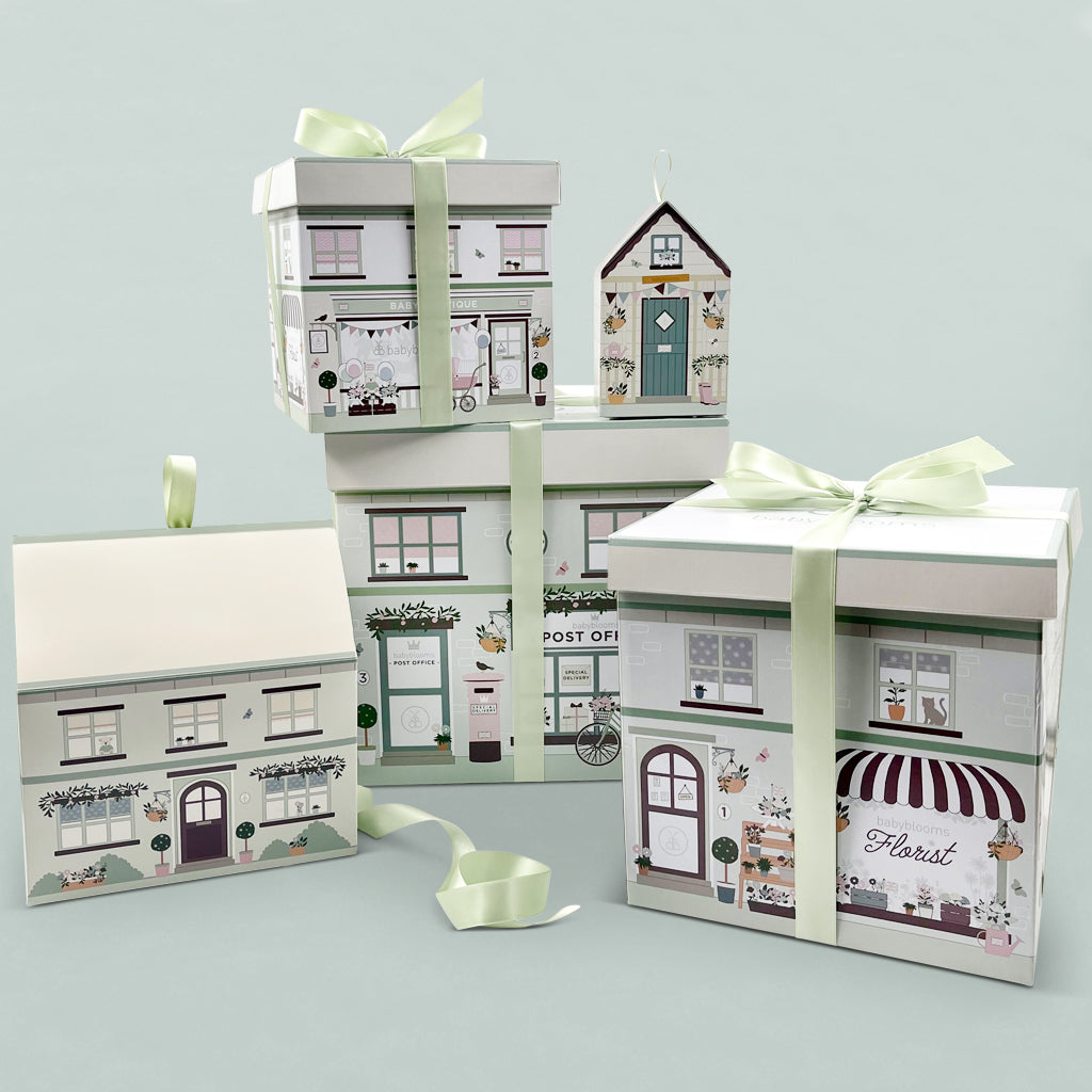 Floss & Rock Rainbow Unicorn House Playbox - Wooden Figure Toy Set With Storage