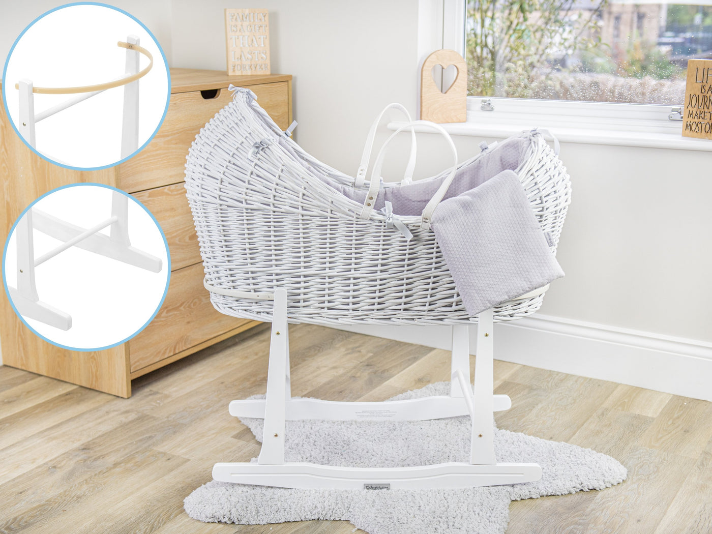 Rocking Stand For Moses Basket | Moses Basket Stand | Babyblooms