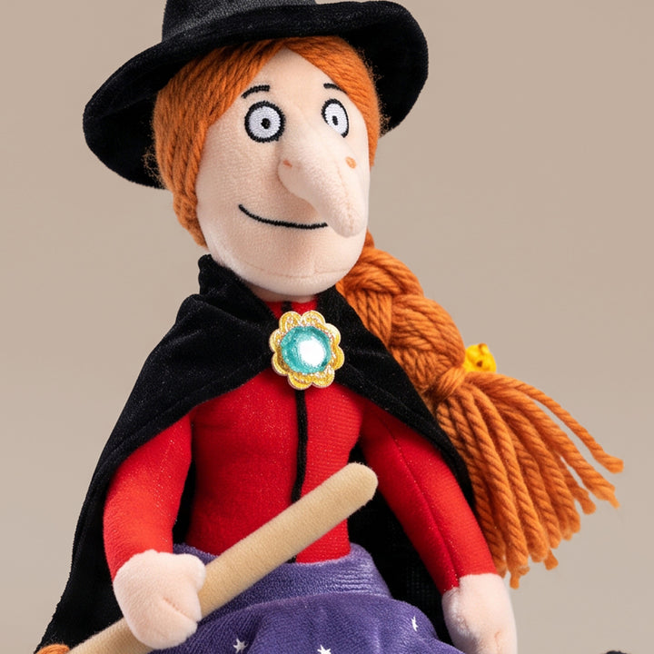 Witch with Broom Soft Toy with Room on the Broom Storybook