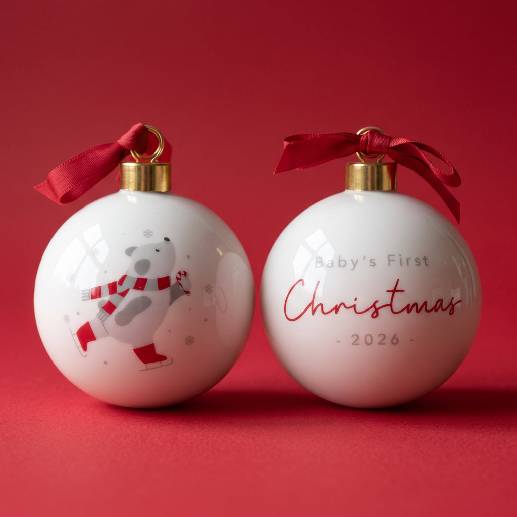 Baby's First Christmas Teddy Bear Bauble