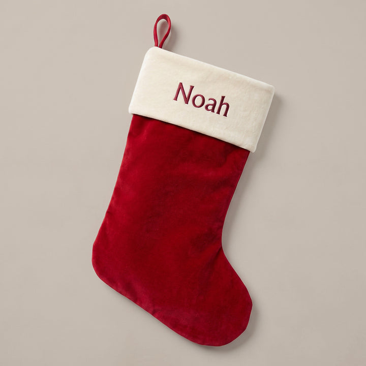 Personalised Christmas Stocking, Red